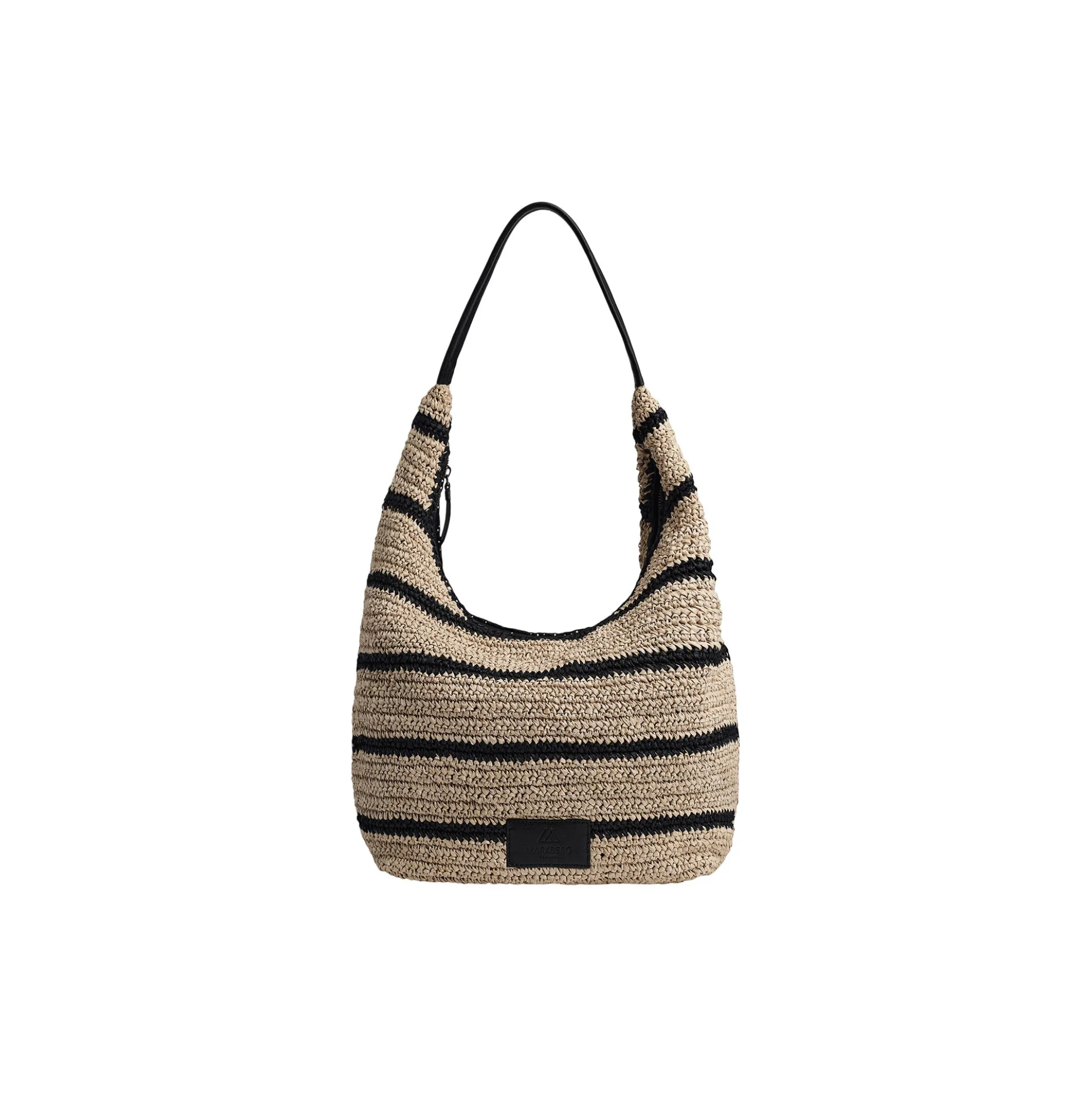 SoleaMBG Bag, Raffia, natural/black mix w/black
