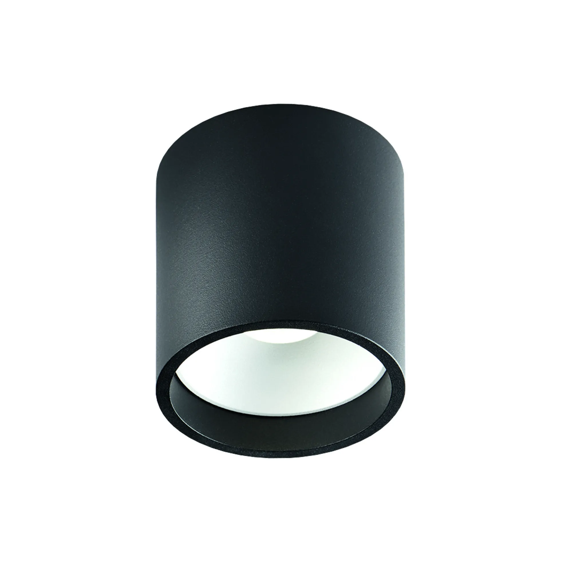SOLO 1 ROUND loftlampe, sort/hvid