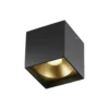 Solo SQUARE loftlampe, sort/guld