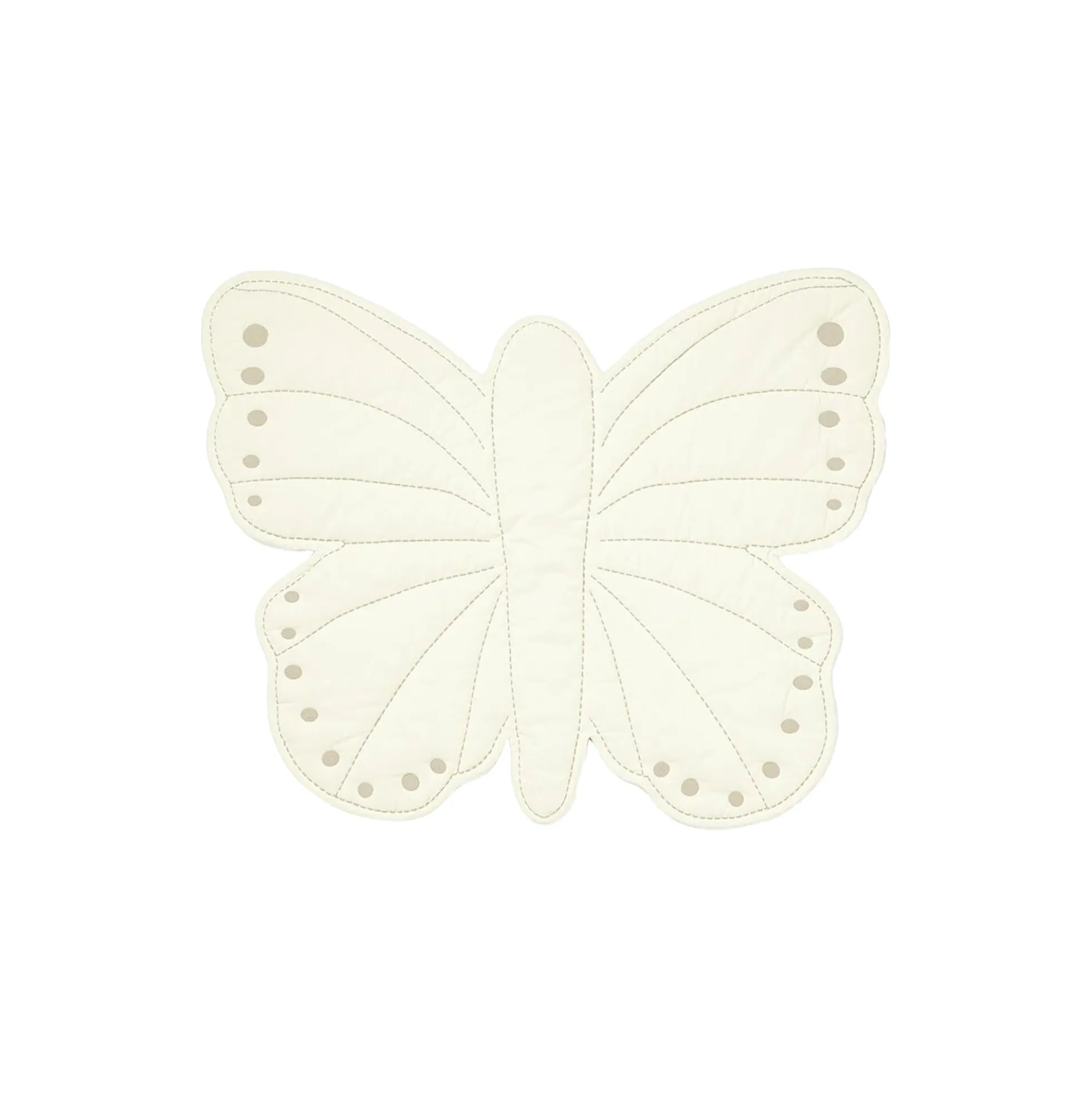 Sommerfugl legetæppe, off-white