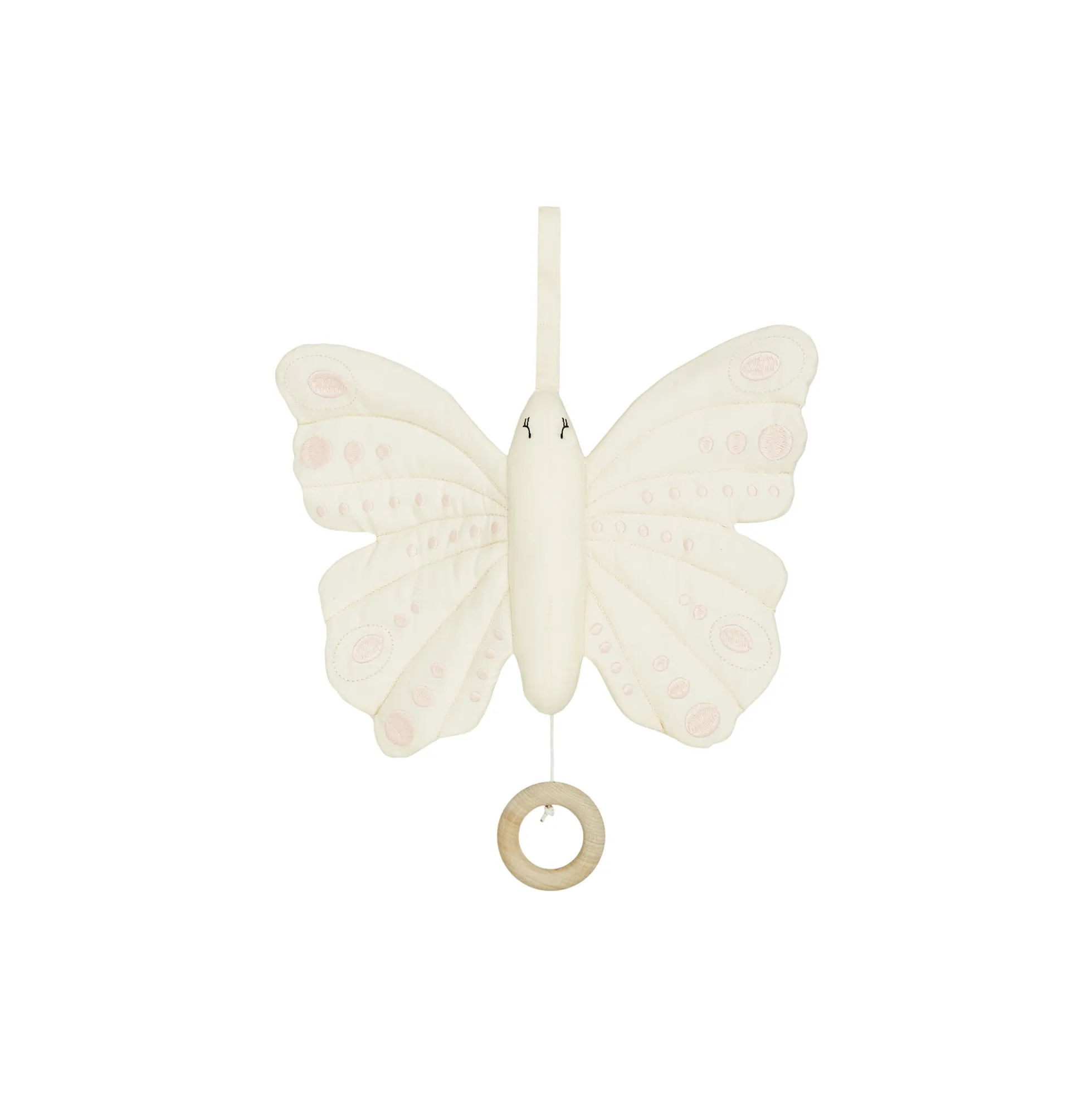 Sommerfugl musikuro, antique white