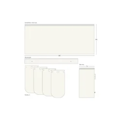 SORTED Premium Wide affaldssortering, white/RAL 9010