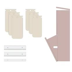 SORTED Standard Tall affaldssortering, antique rose