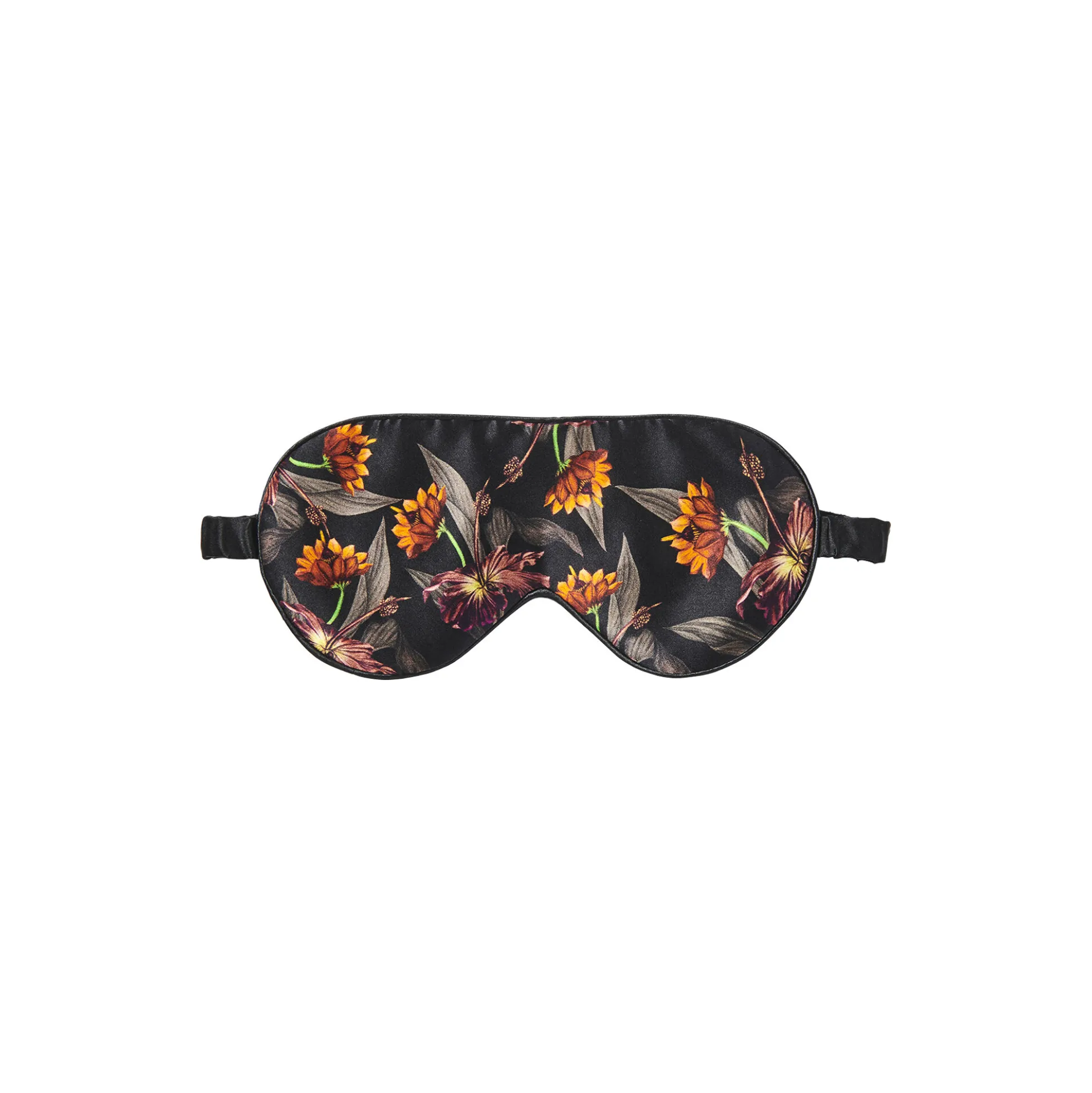 Sovemaske, black hibiscus