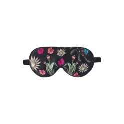 Sovemaske, floral garden black
