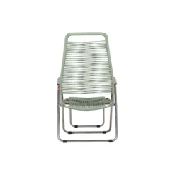Spaghetti Outdoor Sunbed, sage green matt