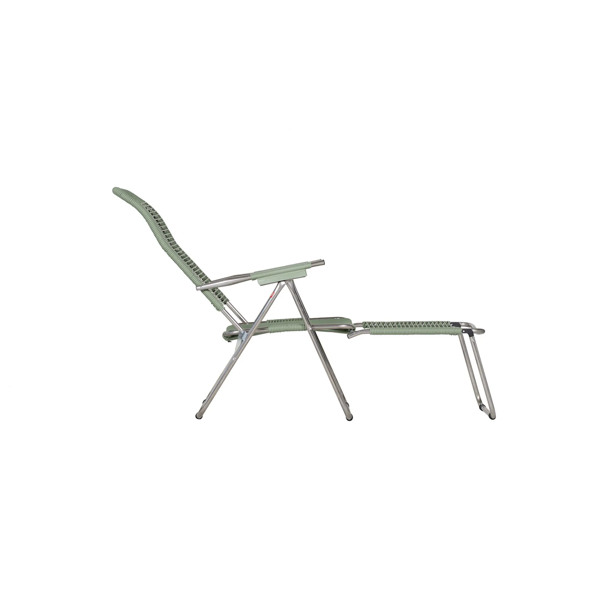 Spaghetti Outdoor Sunbed, sage green matt