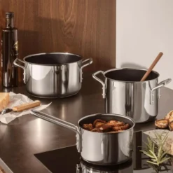 Stainless Steel Gryde keramisk Slip-Let® belægning 4,8 L