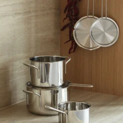Stainless Steel Grydesæt 3 dele