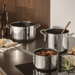 Stainless Steel Kasserolle keramisk belægning 1,1 L