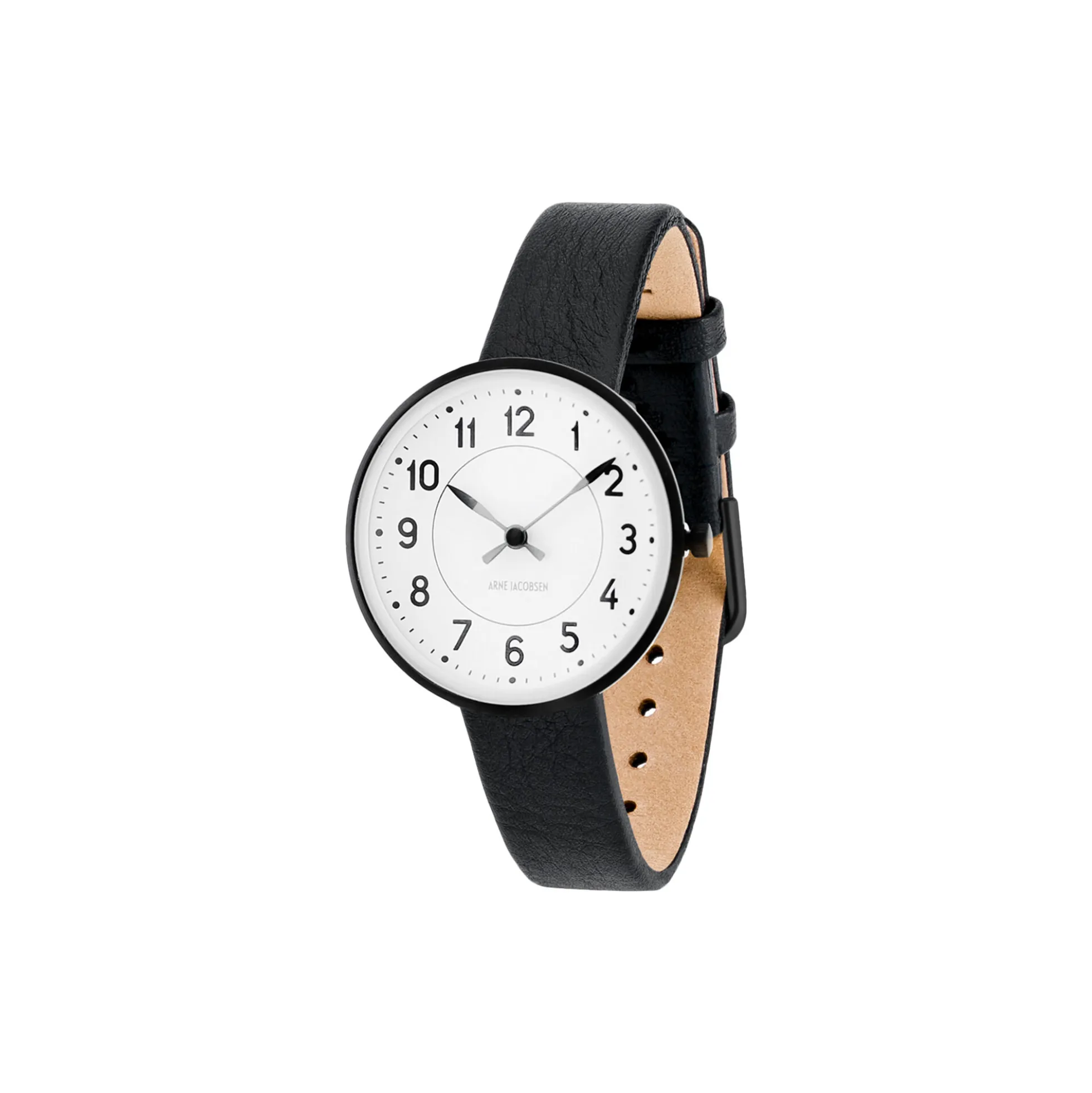 Station armbåndsur, white/black/black