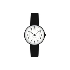 Station armbåndsur, white/black/black