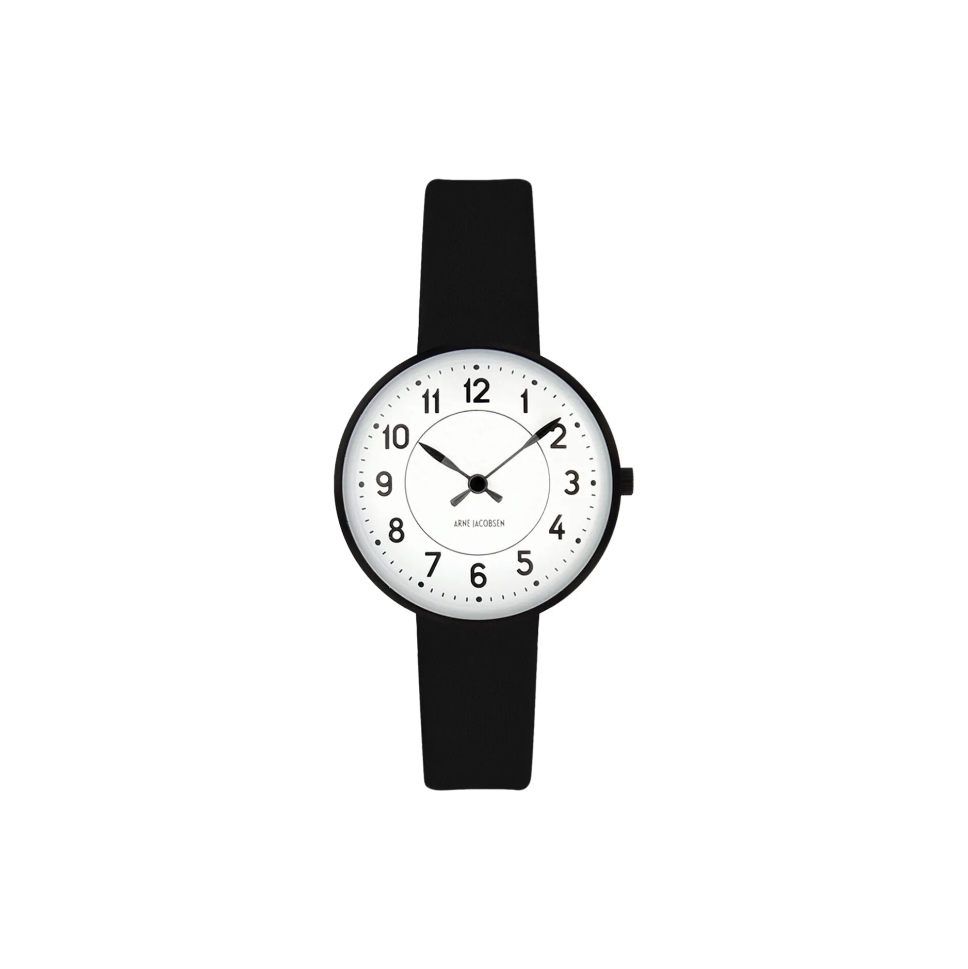 Station armbåndsur, white/black/black