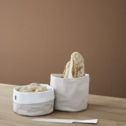 Stelton brødpose, sand/white