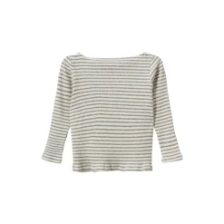 StephieKB T-Shirt Long Sleeve, grey striped