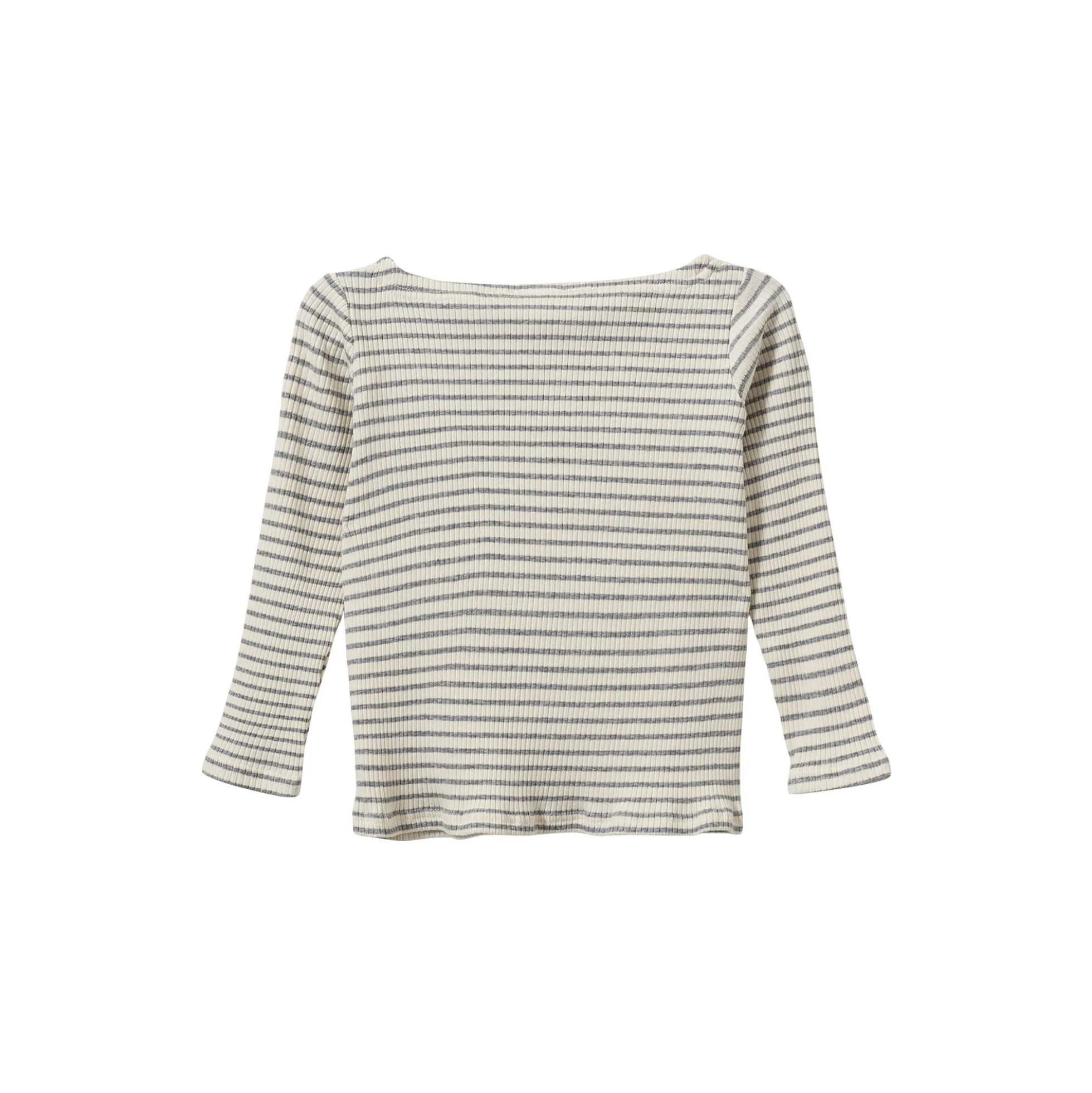 StephieKB T-Shirt Long Sleeve, grey striped