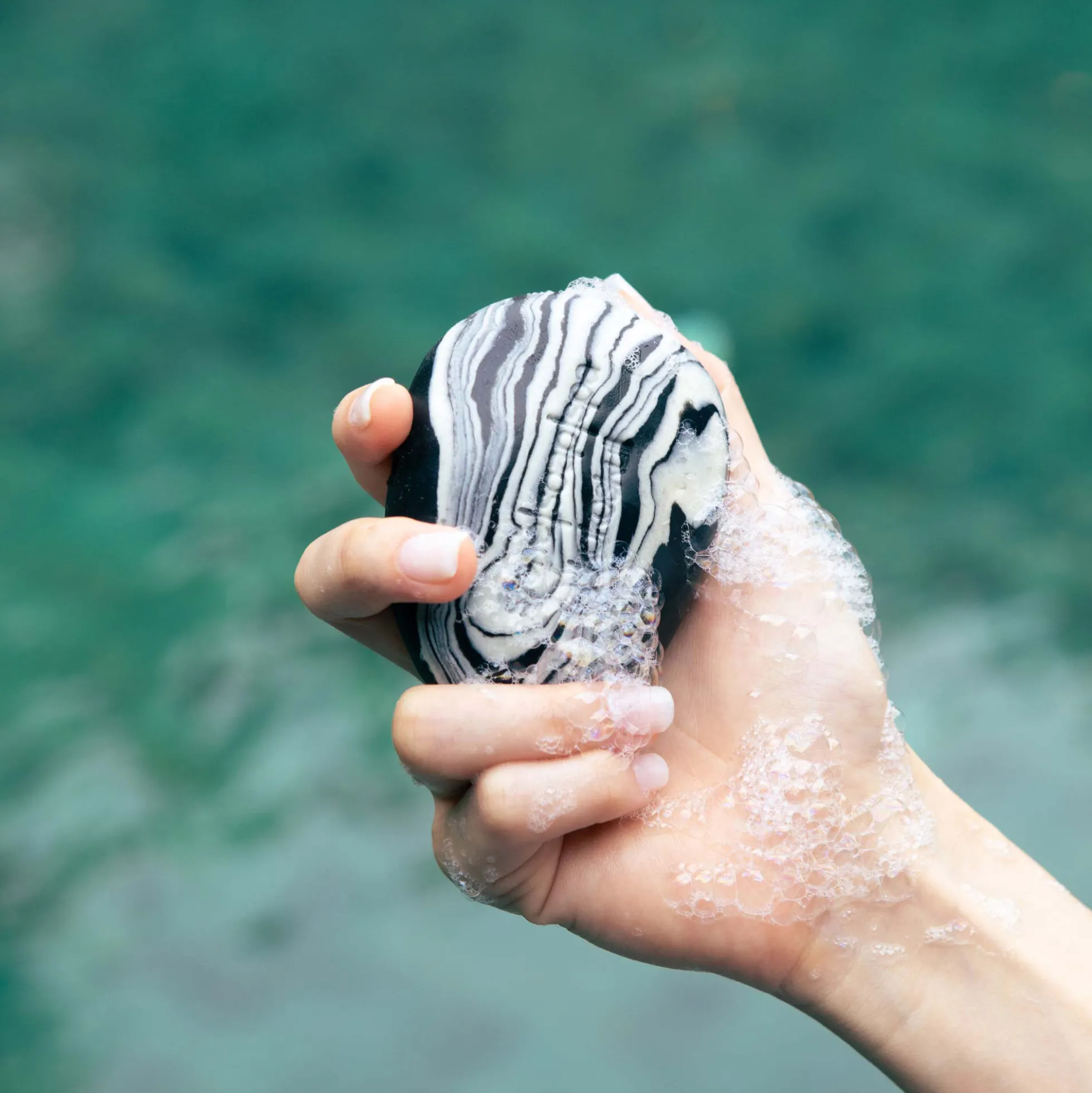 Stone Soap, charcoal