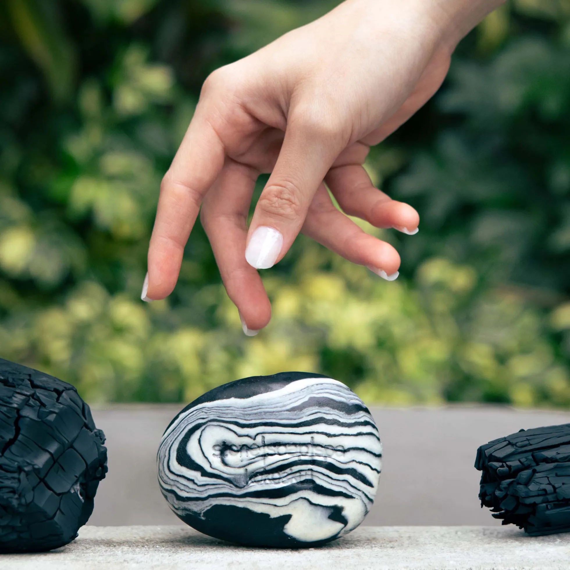 Stone Soap, charcoal