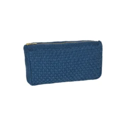 Strikket Clutch Petra, dark blue melange