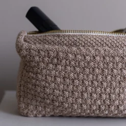 Strikket Clutch Petra, tiger melange