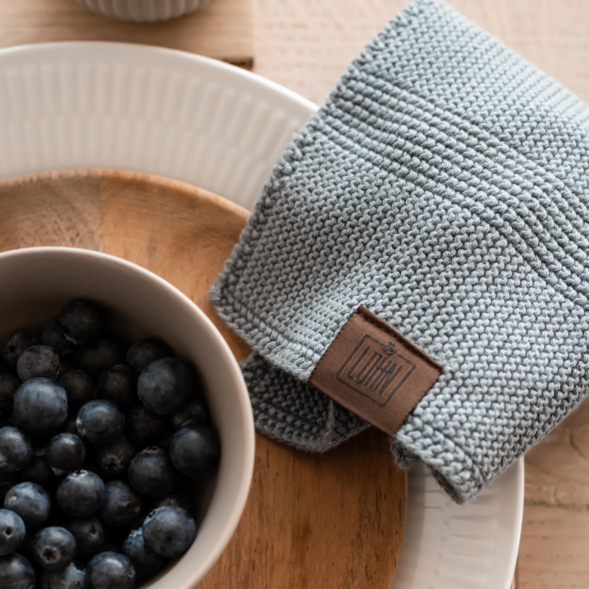 Strikket Klud, griffin grey
