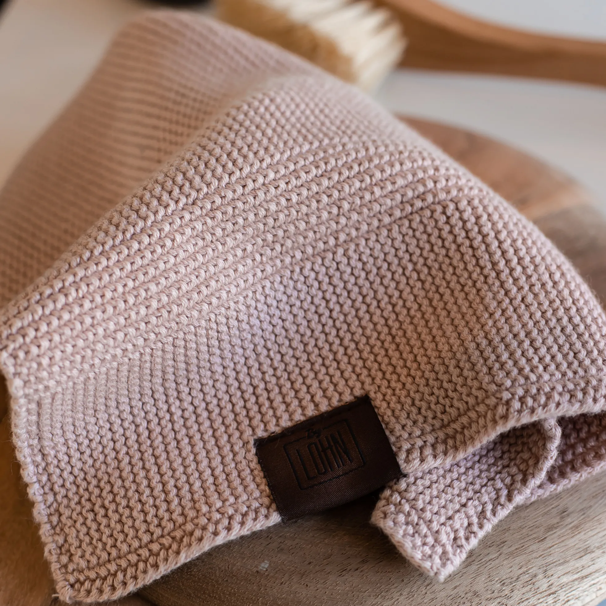 Strikket Klud, husted violet