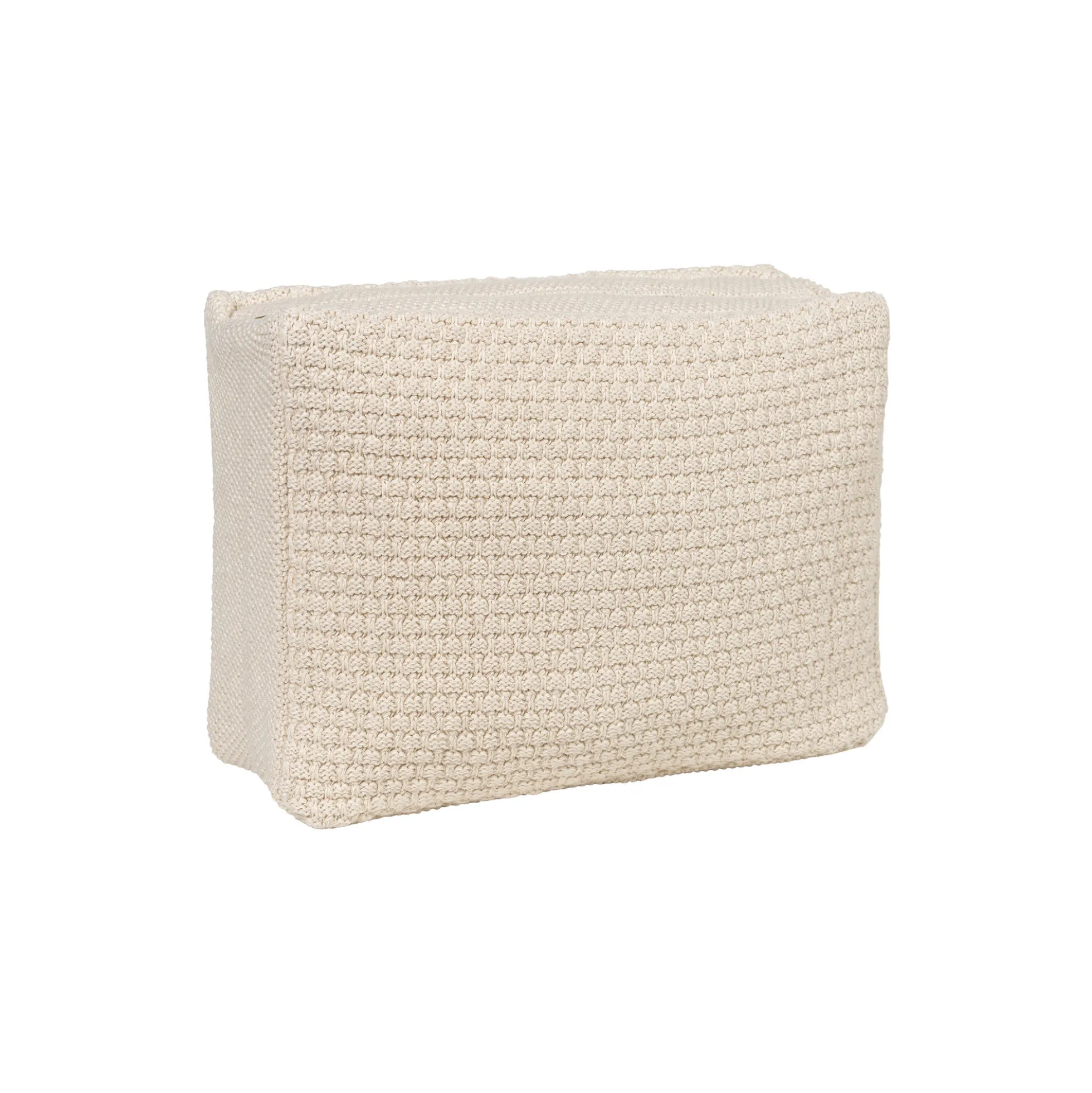 Strikket Toilettaske Petra, beige melange