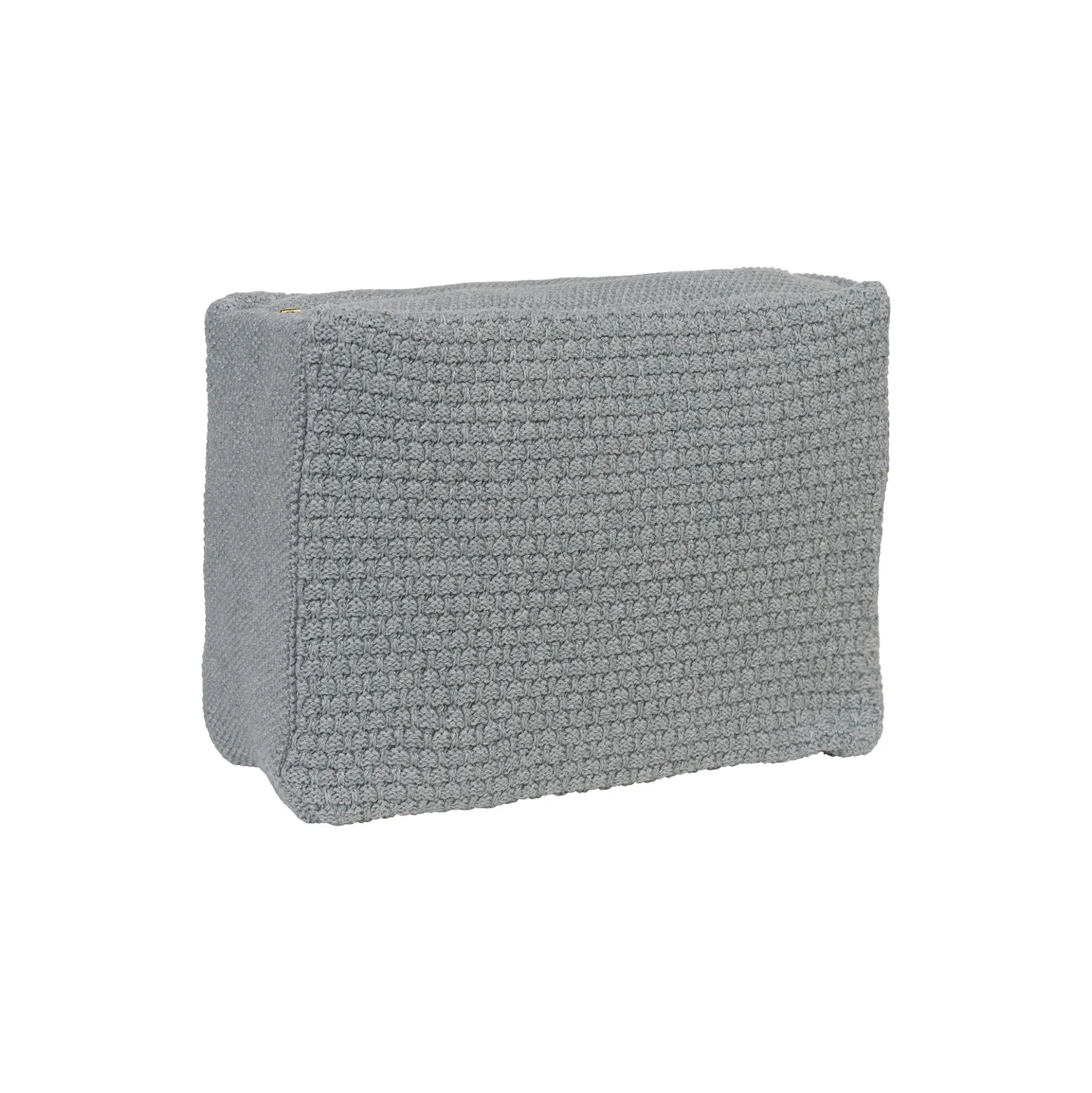 Strikket Toilettaske Petra, med grey melange