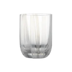 Stripe glas, white stripes