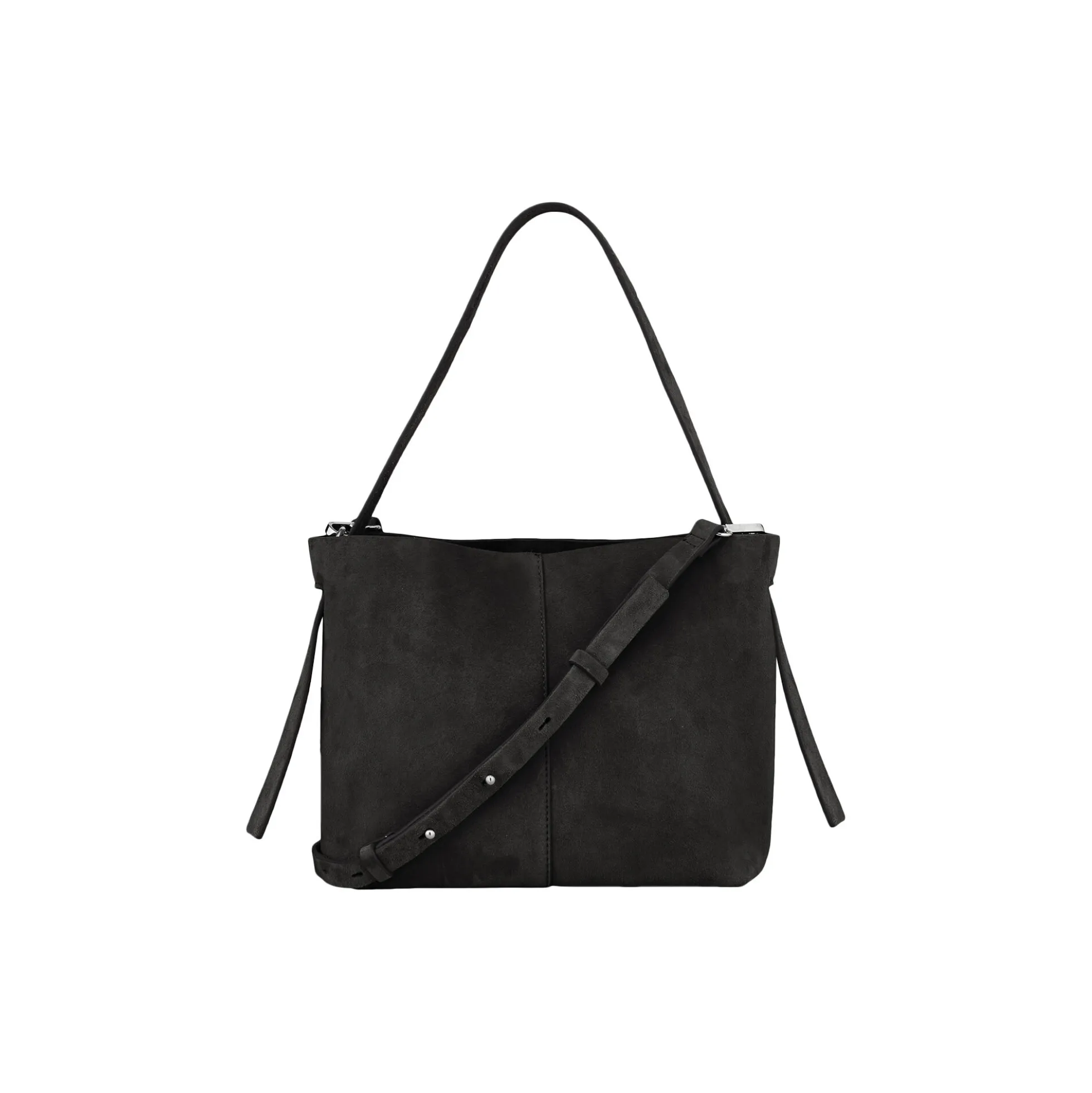 Suede Fraya Small Bag, black