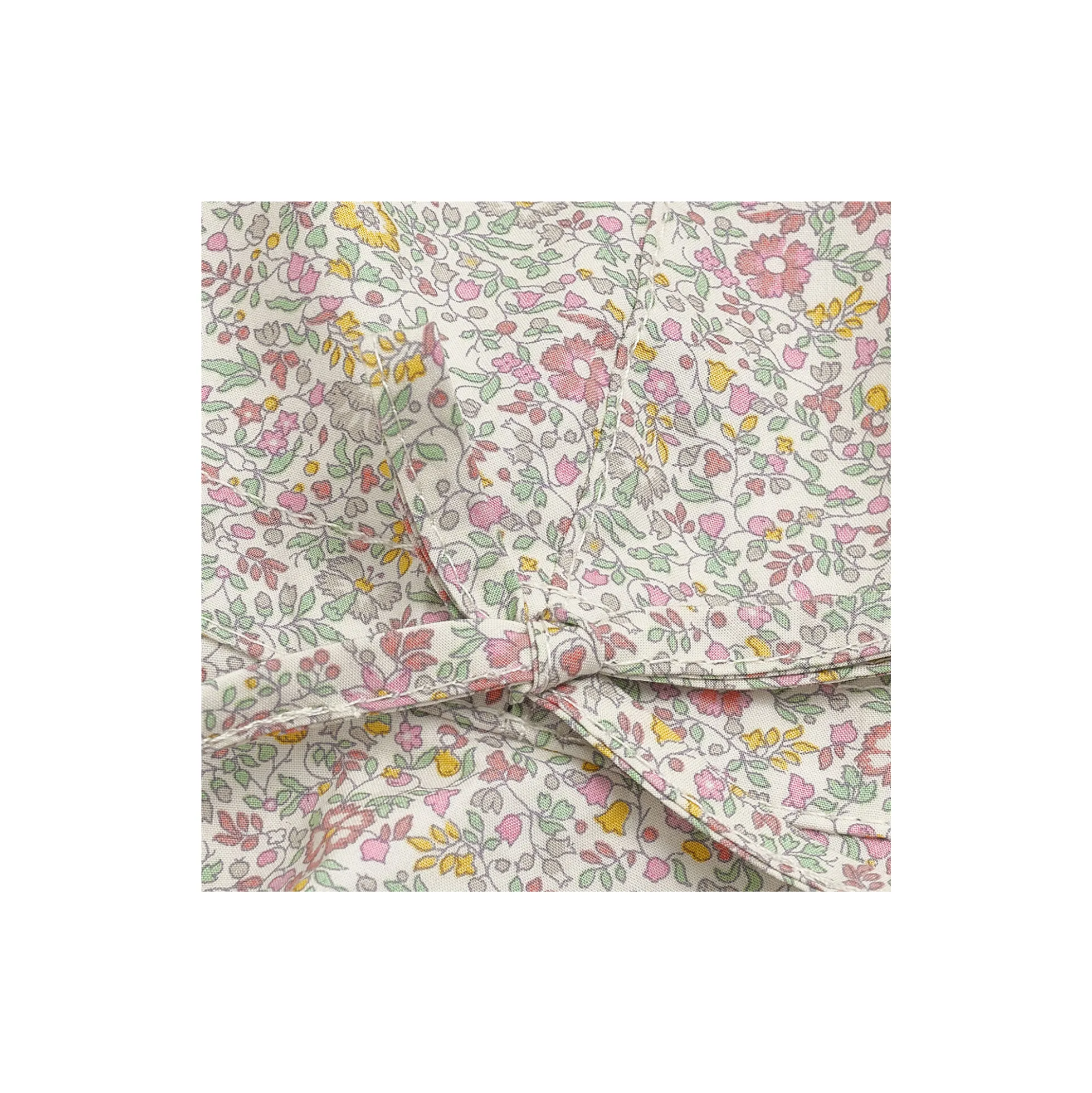 Summer Hat in Liberty Fabric, double cream
