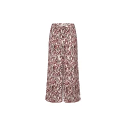Summer Satin Trousers, white - dark combination