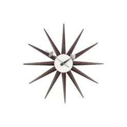 Sunburst vægur, walnut