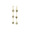 Sun Glitter Earrings, aquamarine