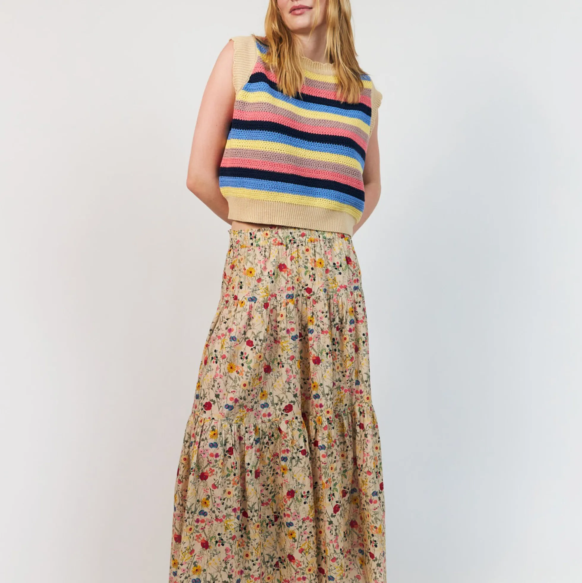 SunsetLL Maxi Skirt, flower print