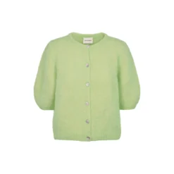 Susan Kortærmet Cardigan, tea green