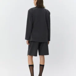 SussieSW Tie String Blazer, dark grey