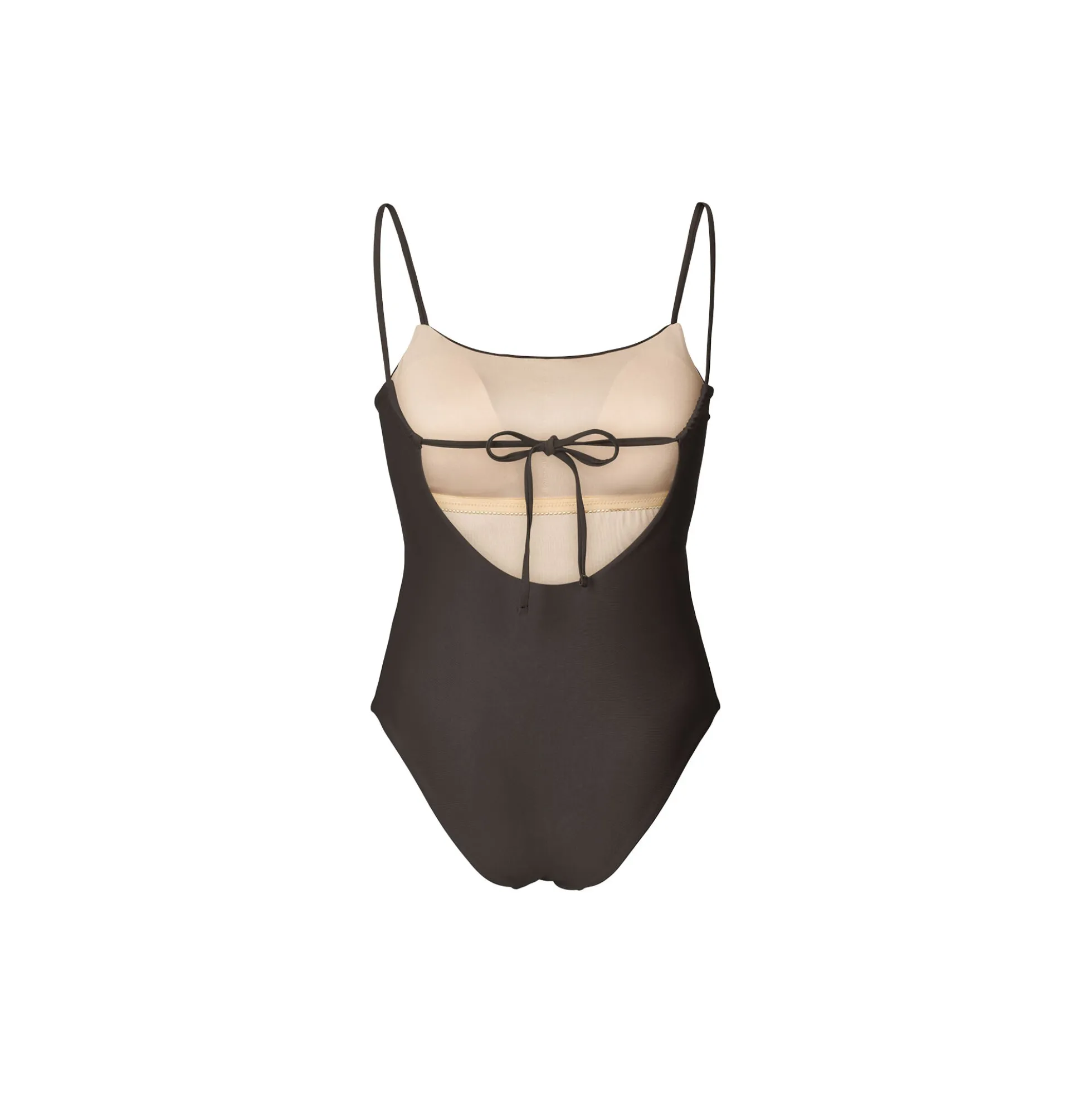 Swimsuit Bandeau Bay, almost black