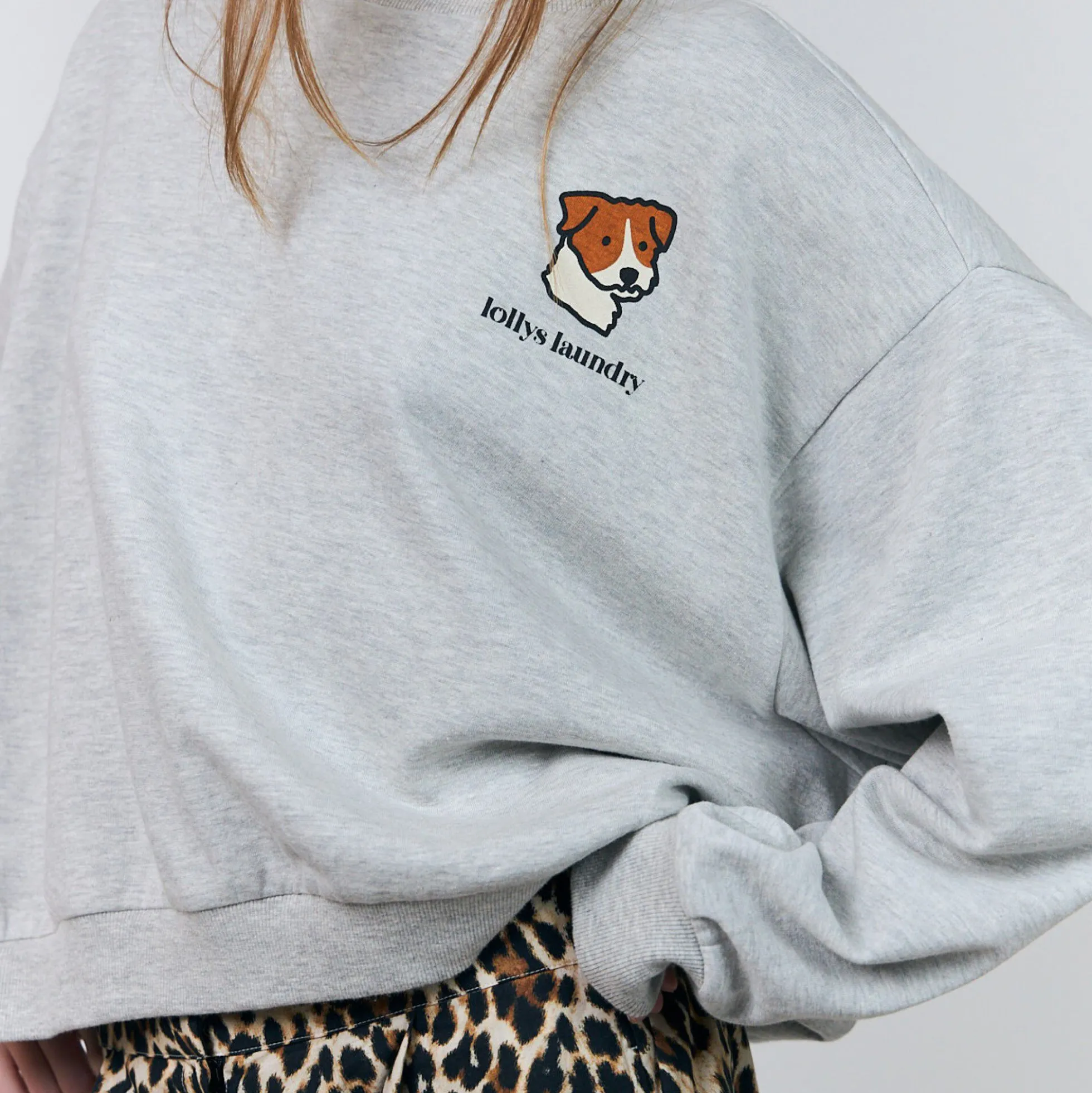 SydneyLL Dog Sweatshirt LS, light grey melange