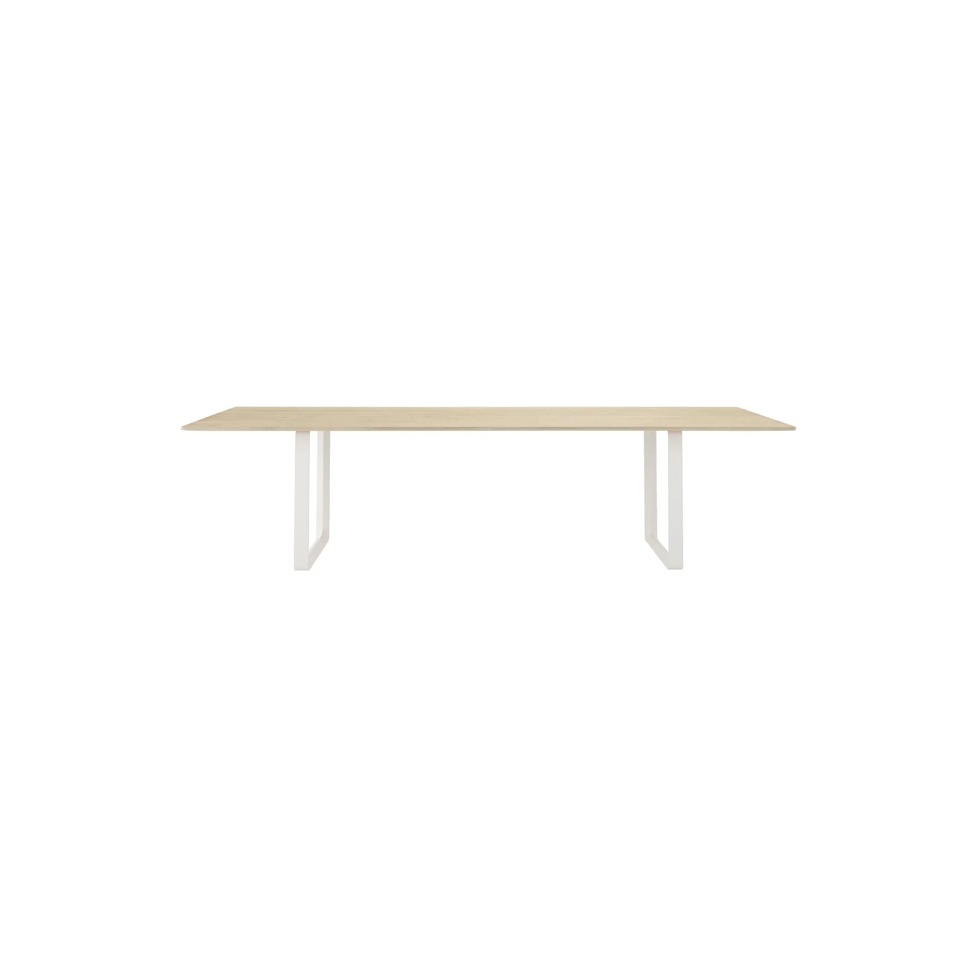 70/70 Table, solid oak/white