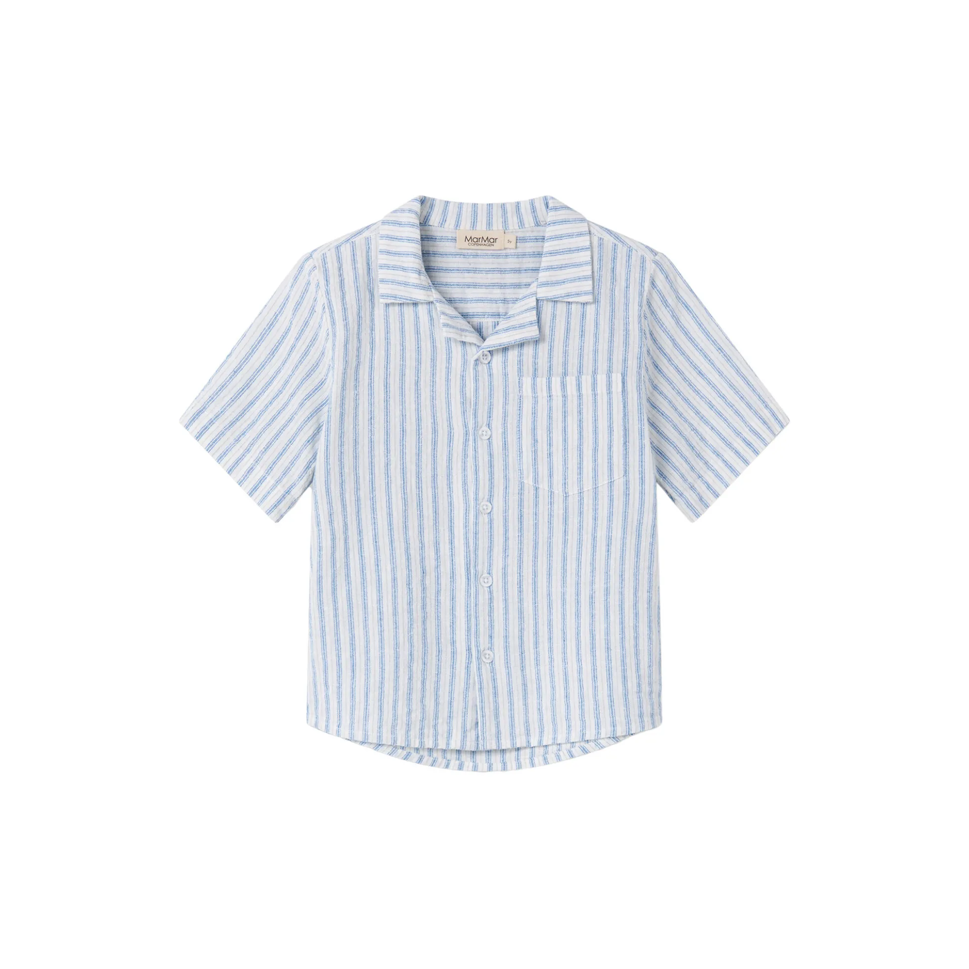 Tage Shirt, surf blue stripe
