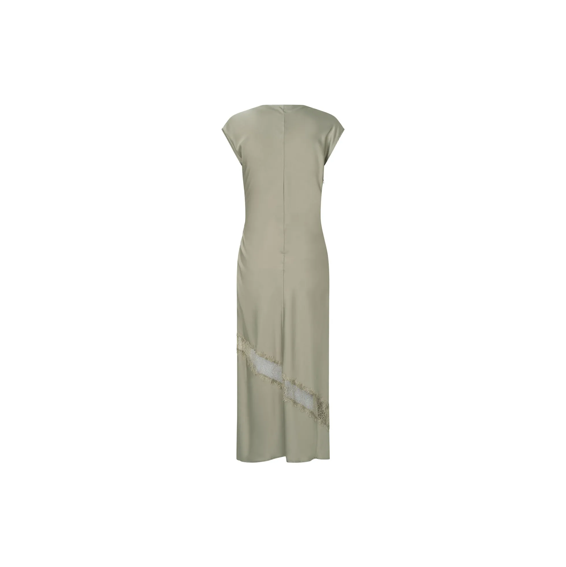 Tailormd lace dress, moss gray
