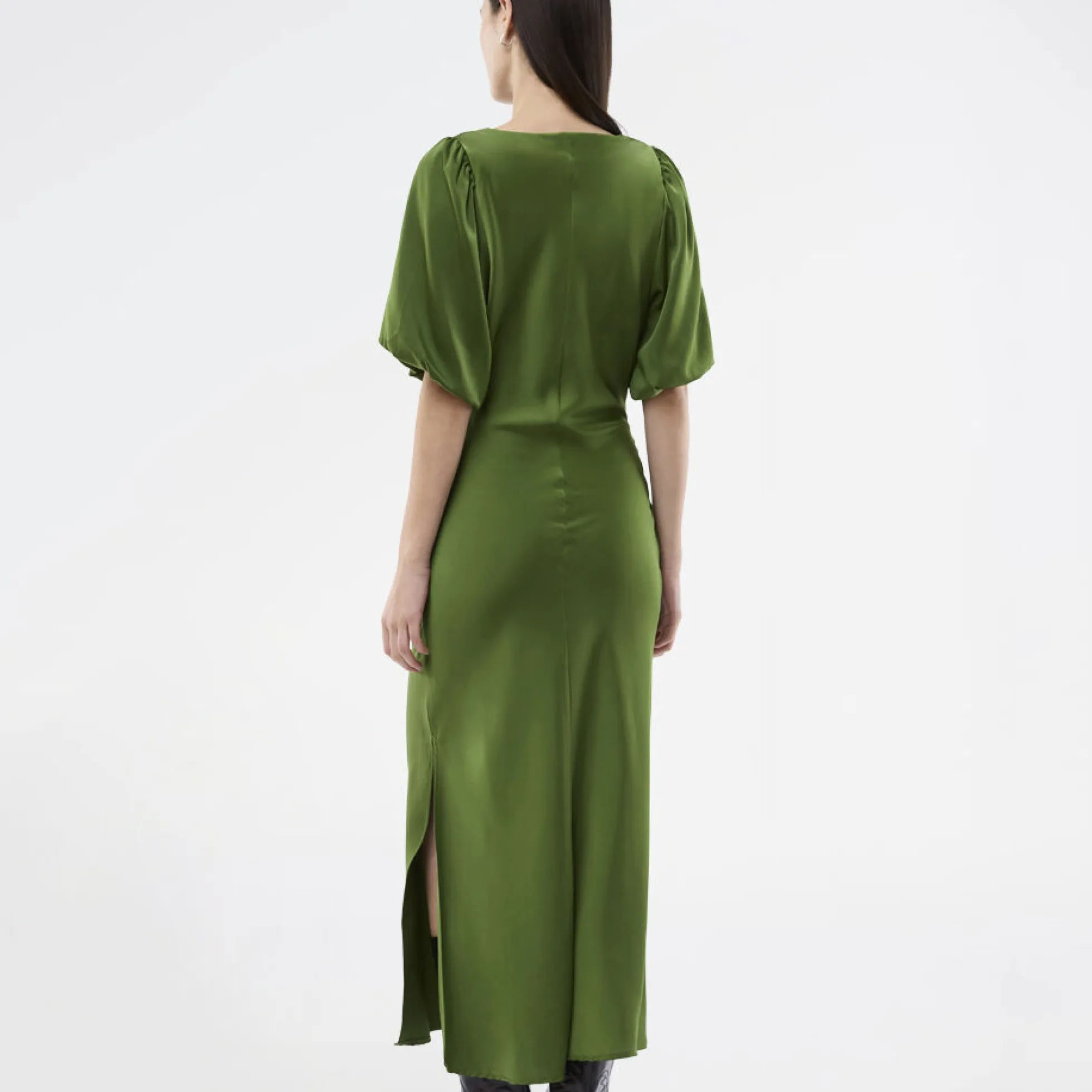 Tailormd SS dress, twist of lime