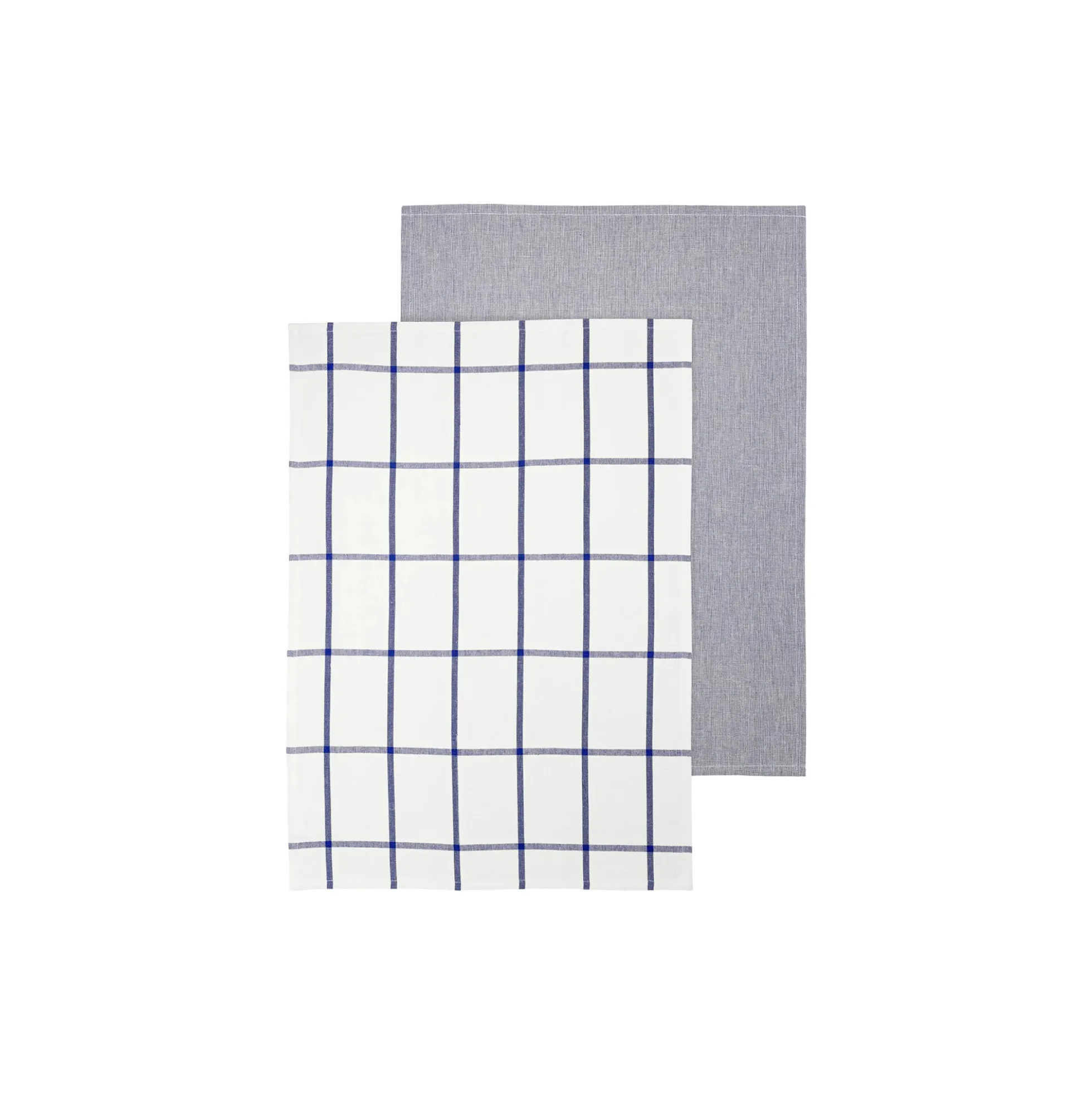 TAULO Viskestykkesæt Firkantet, white/mazarine blue