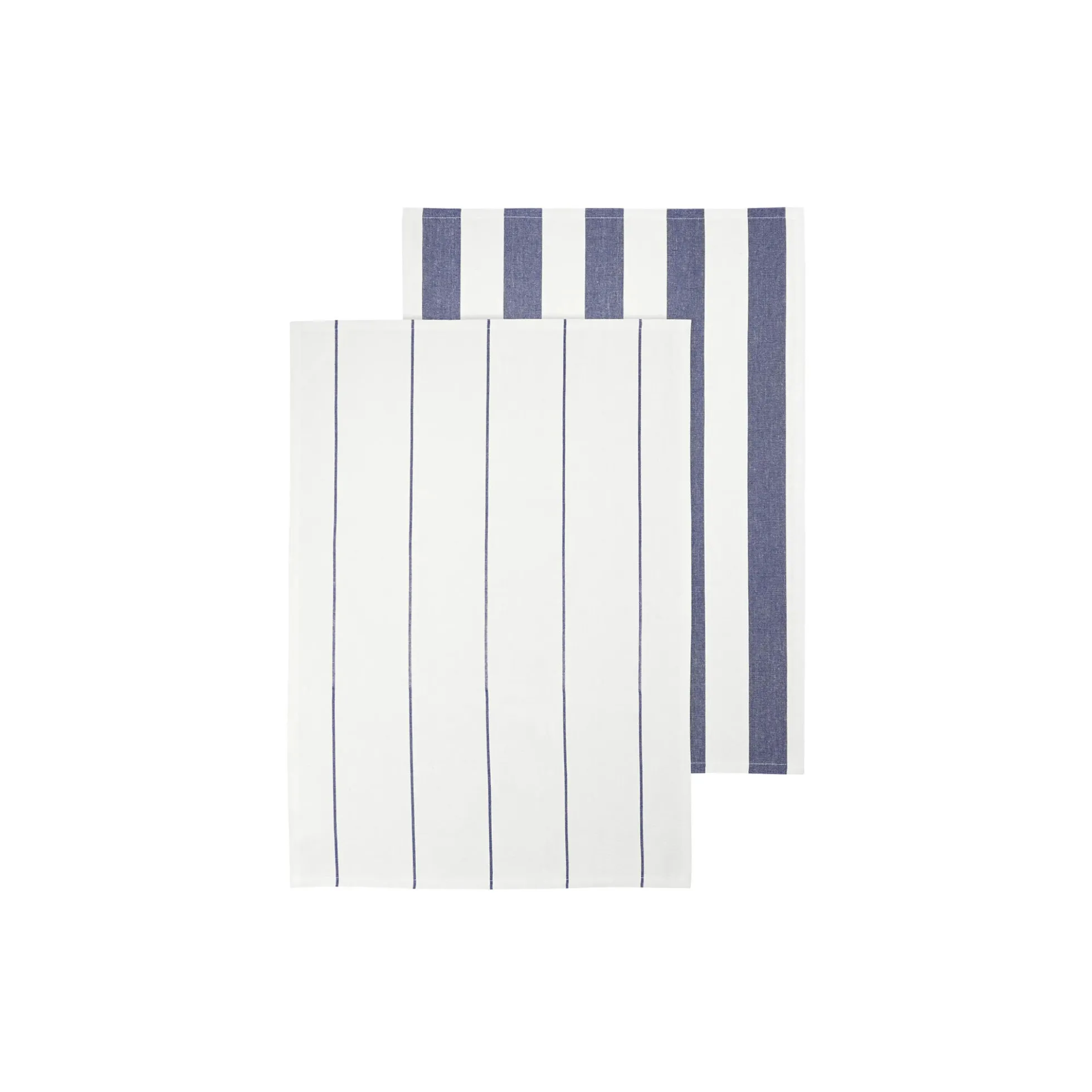 TAULO Viskestykkesæt Stribet, white/mazarine blue