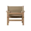 The Canvas Chair loungestol med hynde, olieret eg/kanvas