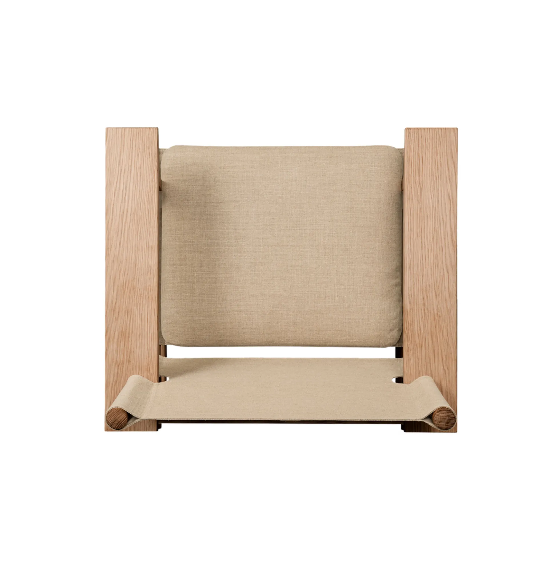 The Canvas Chair loungestol med hynde, olieret eg/kanvas