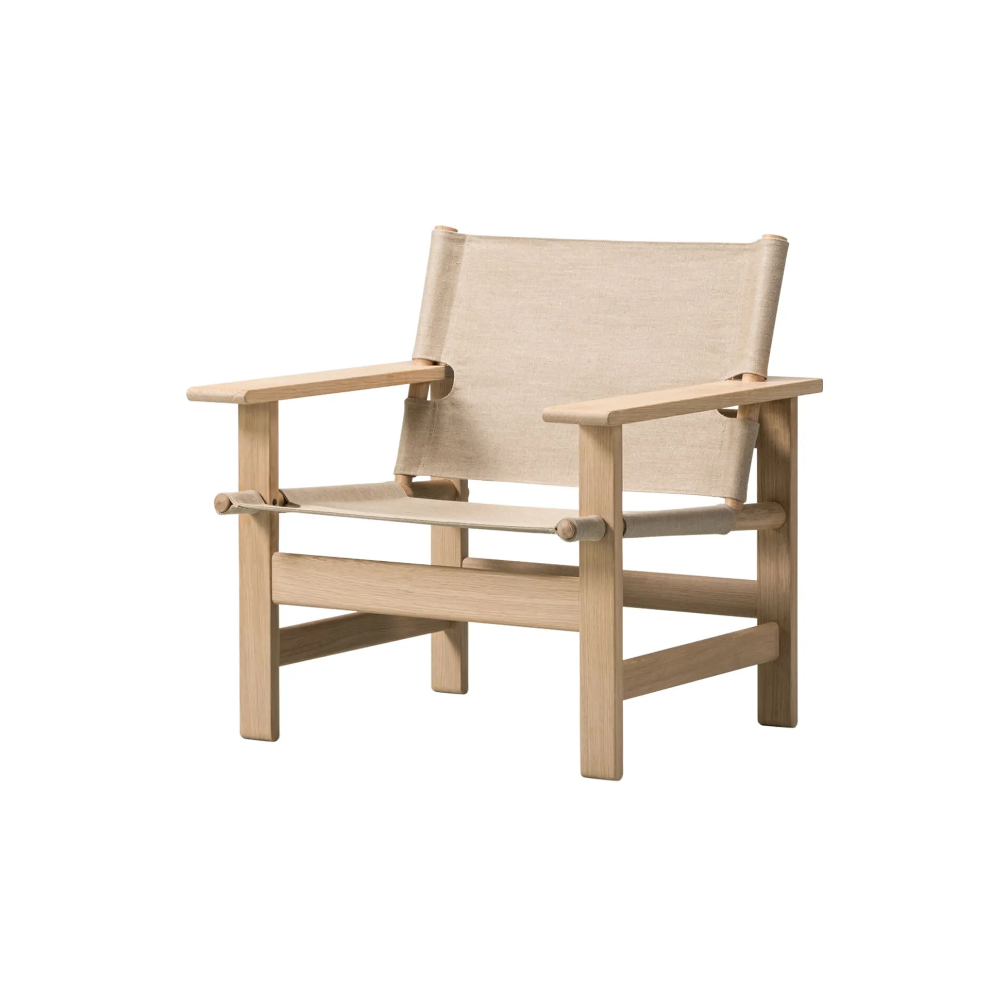 The Canvas Chair loungestol, olieret eg/kanvas