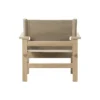 The Canvas Chair loungestol, sæbebehandlet eg/kanvas