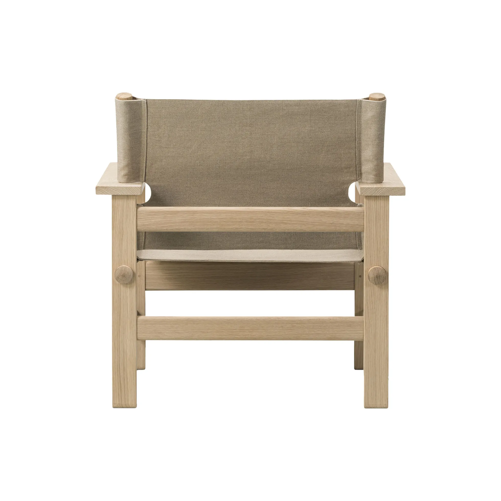 The Canvas Chair loungestol, sæbebehandlet eg/kanvas